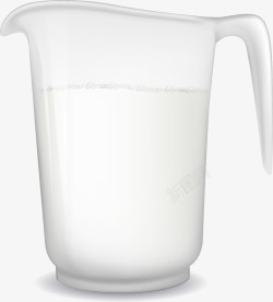写实杯装牛奶素材