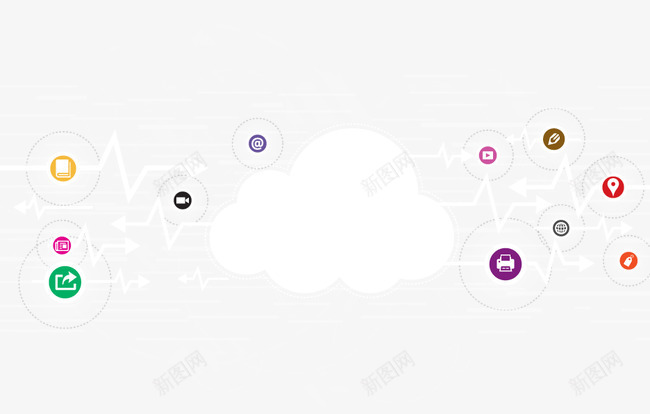 白色云信息png免抠素材_新图网 https://ixintu.com 数据 高清