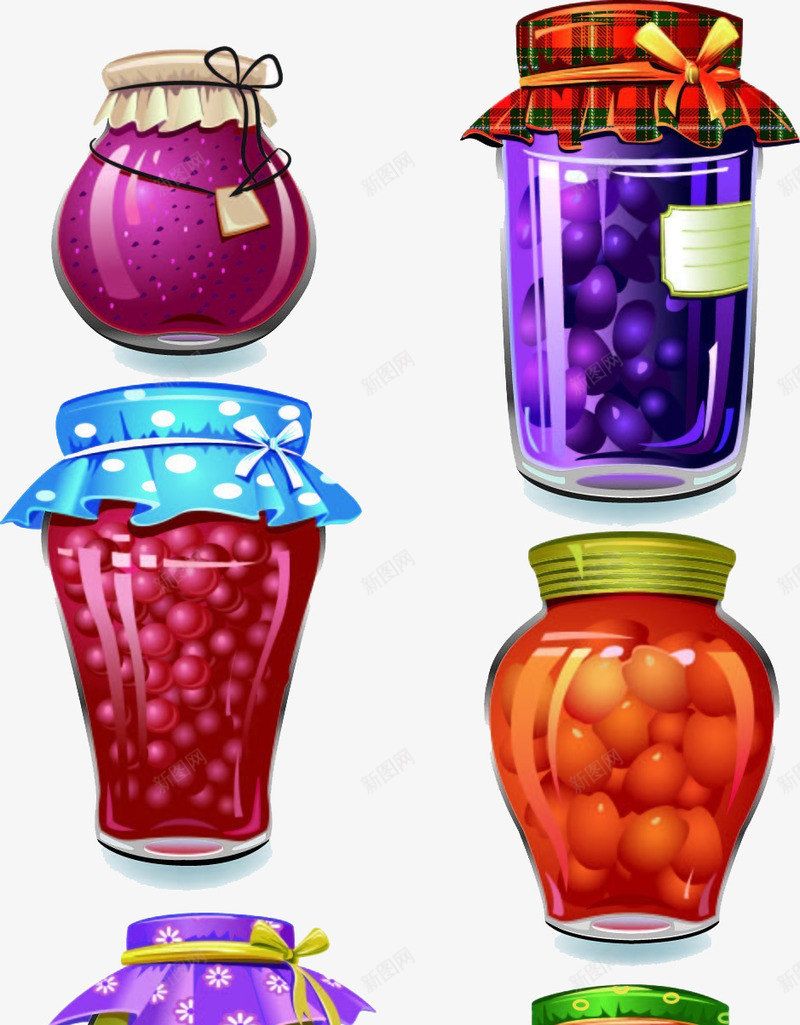 有质感的果酱包装玻璃瓶png免抠素材_新图网 https://ixintu.com 元素 包装 卡通 果酱 玻璃瓶 质感
