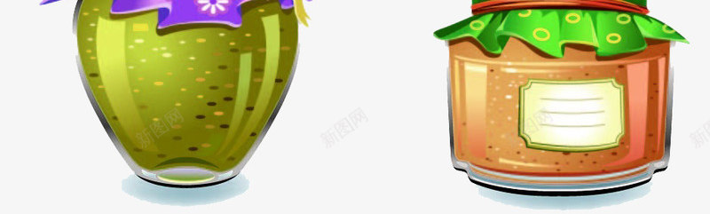有质感的果酱包装玻璃瓶png免抠素材_新图网 https://ixintu.com 元素 包装 卡通 果酱 玻璃瓶 质感