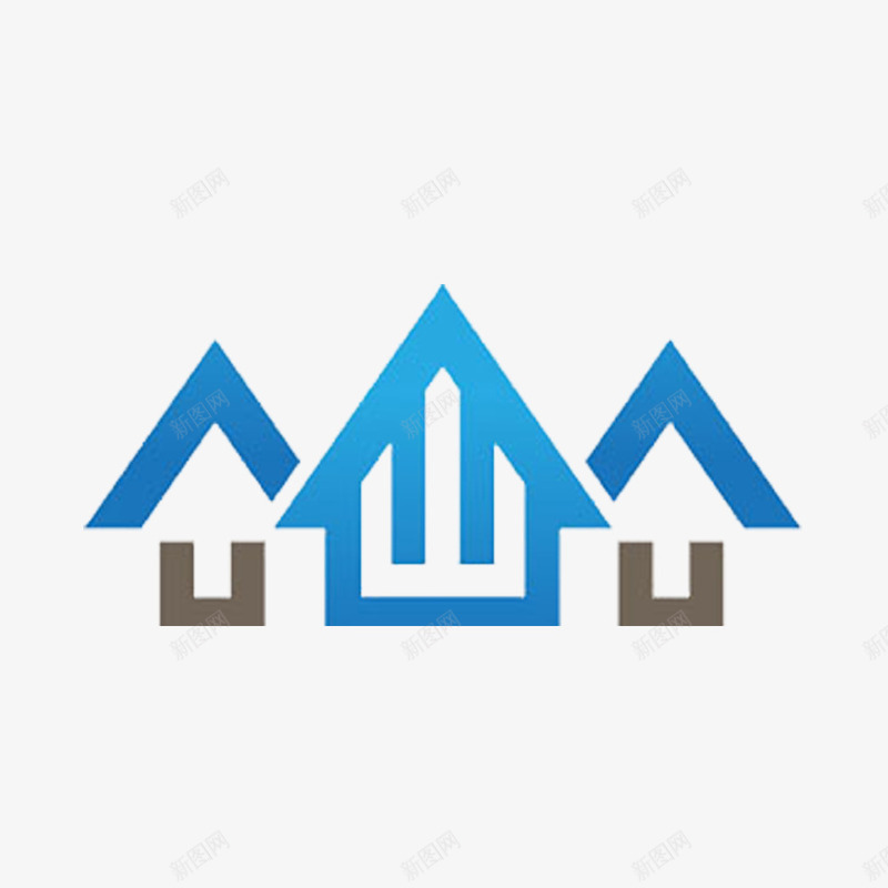 卡通房屋的个性logo图标png_新图网 https://ixintu.com 个性logo 个性的 商品logo 商品图标 商品标识 物品logo