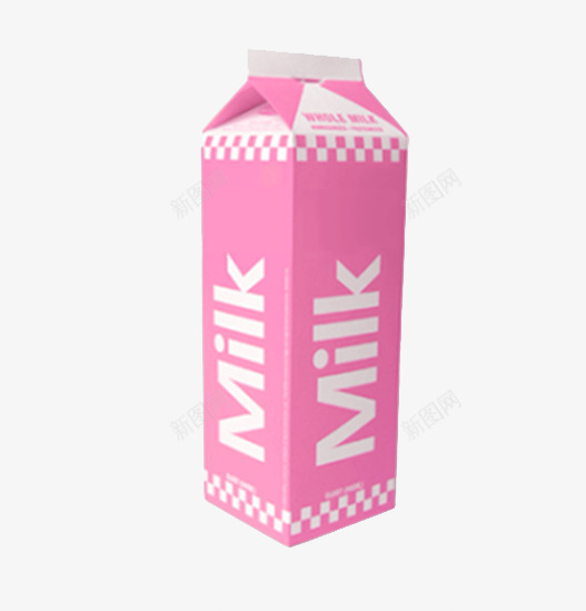 牛奶喝的盒子png免抠素材_新图网 https://ixintu.com 喝的 牛奶 盒子 粉色