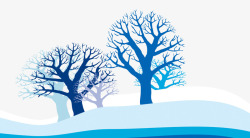 冬天里的树素材