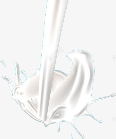 一杯流下来的牛奶png免抠素材_新图网 https://ixintu.com 丝滑 牛奶 网页