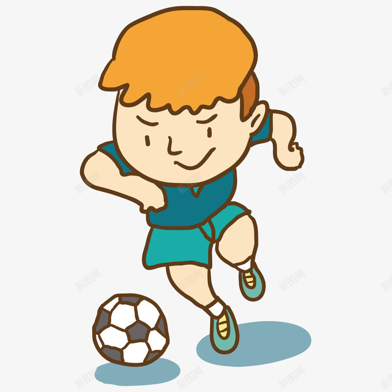 足球比赛png免抠素材_新图网 https://ixintu.com 小人 手绘 比赛 足球 踢球