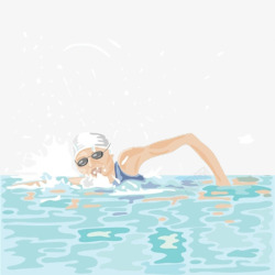 游泳人游泳的女人高清图片