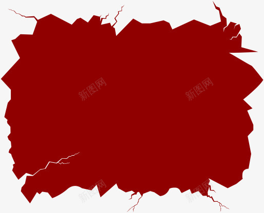 红色个性创意边框png免抠素材_新图网 https://ixintu.com 个性 创意 红色 边框