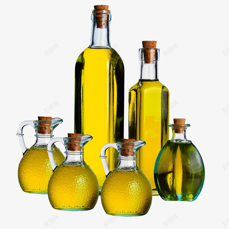 玻璃瓶装植物油橄榄油png免抠素材_新图网 https://ixintu.com 厨房用油 植物油 橄榄油 玻璃 瓶装