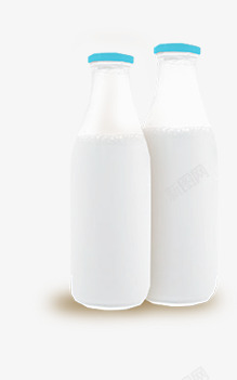 玻璃牛奶素材