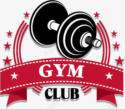 健身标志标识图标png_新图网 https://ixintu.com logo设计 举重 健美 健身 健身俱乐部logo 健身标识 卡通