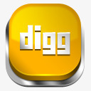 个性淡黄色DIGG媒体LOGO图标png_新图网 https://ixintu.com digg logo 个性 图标 媒体 黄色