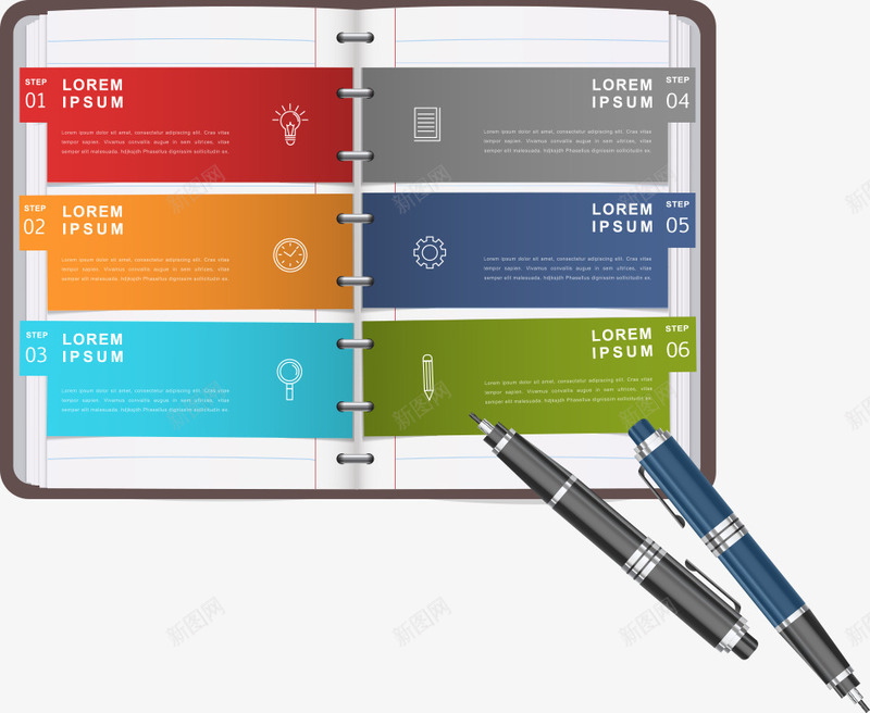 彩色笔记本图表png免抠素材_新图网 https://ixintu.com PPT元素 信息 分类 图表 彩色笔记本 彩色笔记本图表 笔记本图表