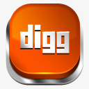 个性红色DIGG媒体LOGO图标png_新图网 https://ixintu.com digg logo 个性 图标 媒体 红色