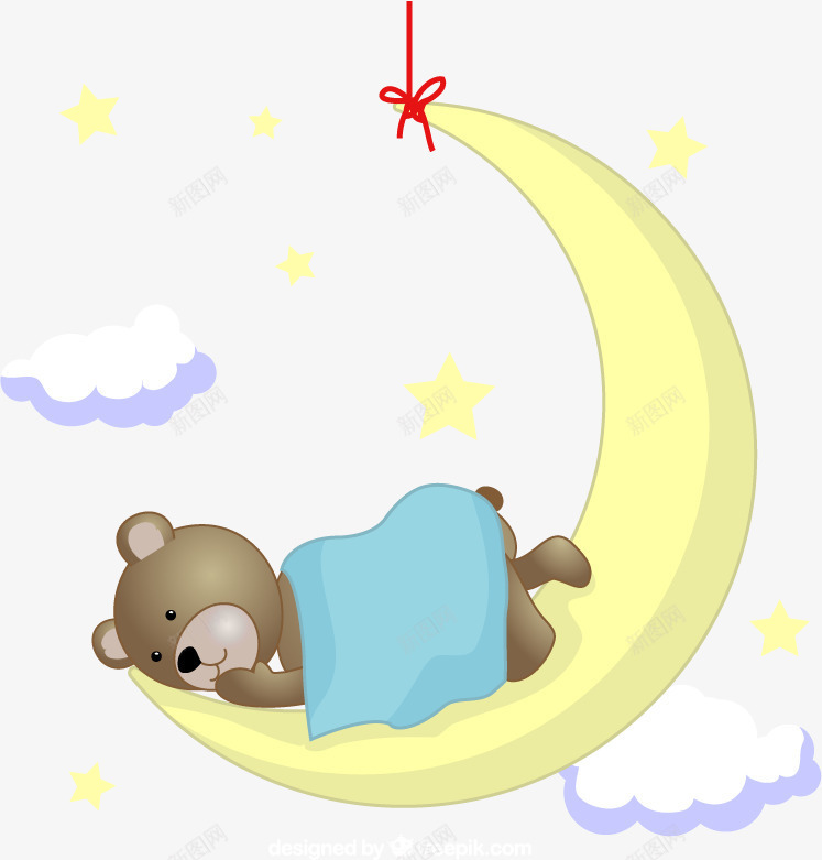 泰迪熊睡在月球上矢量图ai免抠素材_新图网 https://ixintu.com 夜 月亮 泰迪 泰迪熊 泰迪熊睡在月球上免费下载 熊 睡 睡觉 矢量图