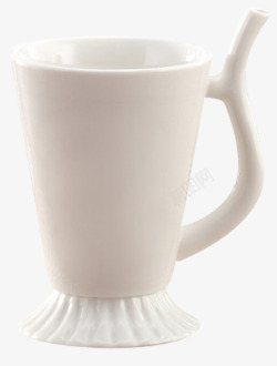 个性清新牛奶杯创意个性陶瓷吸管牛奶杯高清图片