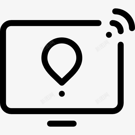 汽车导航图标png_新图网 https://ixintu.com GPS 信号 占位符 定位 屏幕 技术 方向