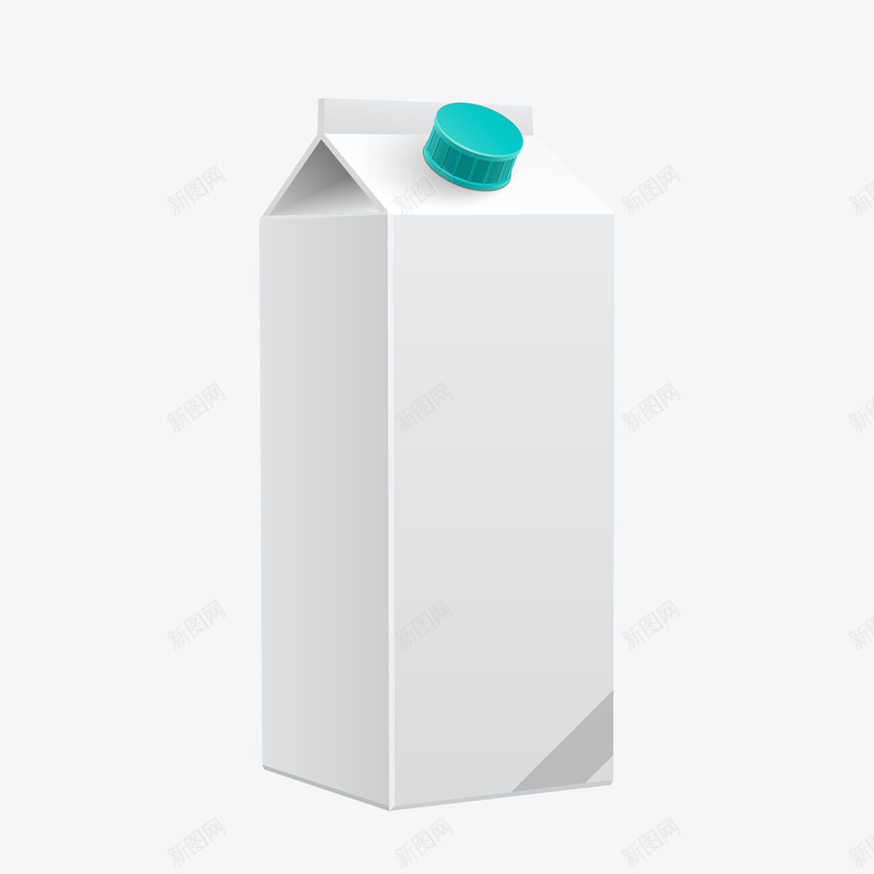 扁平白色牛奶盒矢量图eps免抠素材_新图网 https://ixintu.com 储物 免扣PNG 扁平 牛奶盒 白色 盒子 矢量图