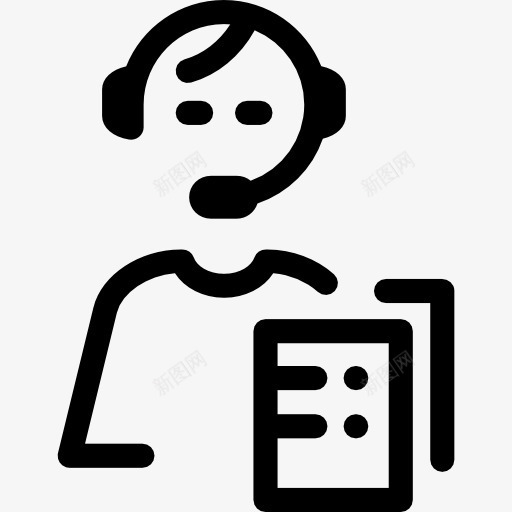 最终用户的问题图标png_新图网 https://ixintu.com 人 信息 客户服务 帮助 支持 电话销售