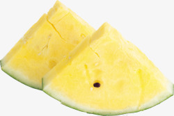 黄壤黄色西瓜高清图片