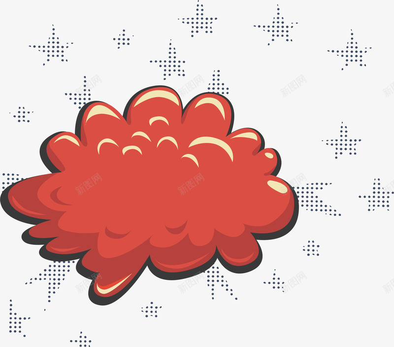 云朵效果爆炸贴矢量图eps免抠素材_新图网 https://ixintu.com 云朵 云朵爆炸贴 爆炸 爆炸贴 矢量png 红色爆炸贴 矢量图
