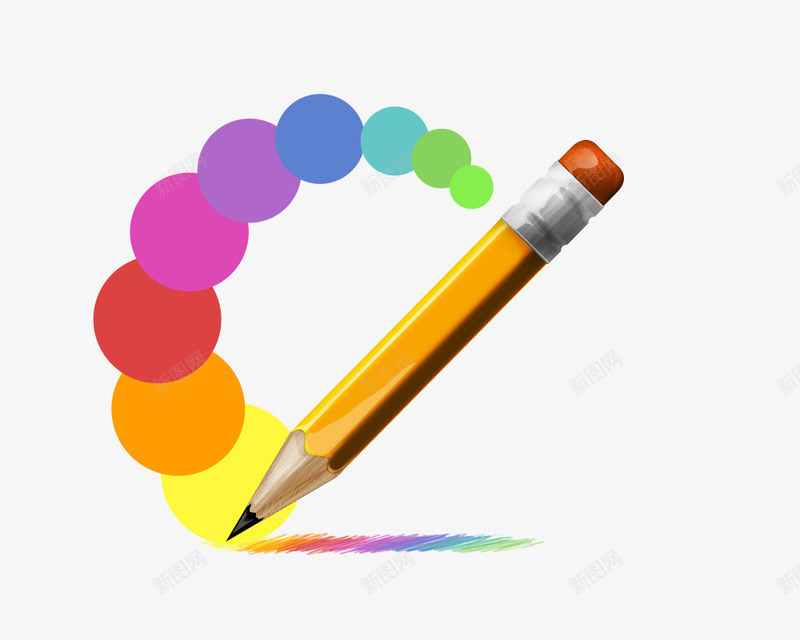 彩色铅笔png免抠素材_新图网 https://ixintu.com 多彩 彩铅 毕业答辩 色盘 铅笔