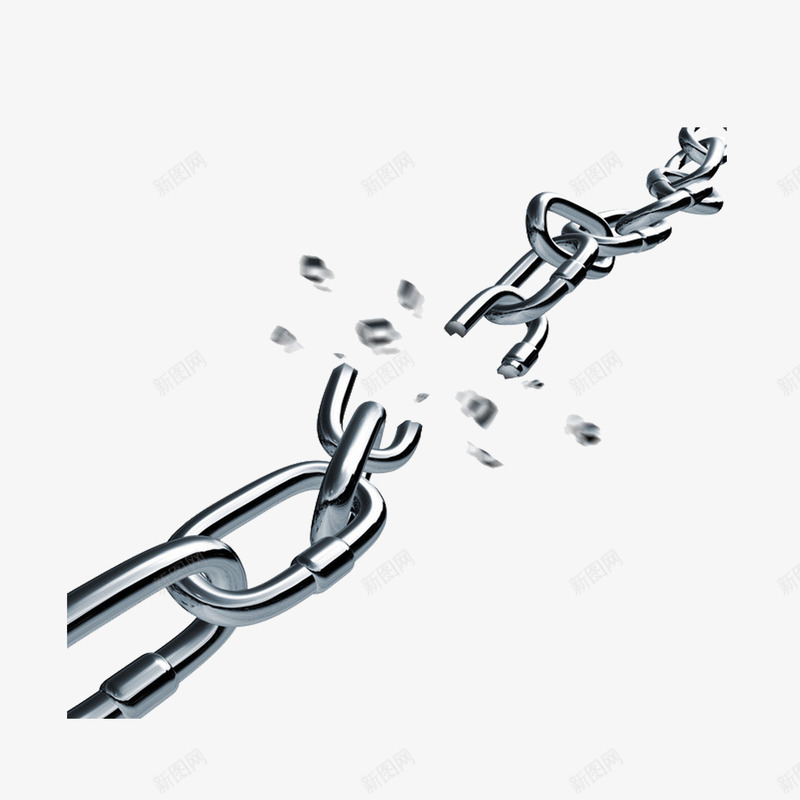 断开的铁链png免抠素材_新图网 https://ixintu.com 金属 铁链 铝 链子