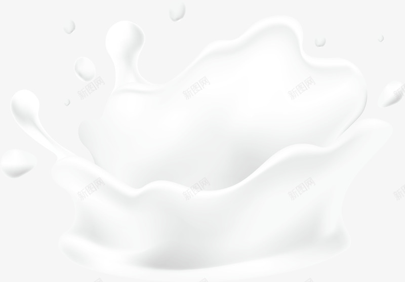 溅起的牛奶png免抠素材_新图网 https://ixintu.com 创意卡通 卡通插图 插图 溅起的牛奶 牛奶插图