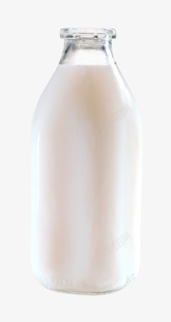 玻璃瓶牛奶素材