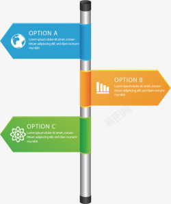 柱形信息表素材
