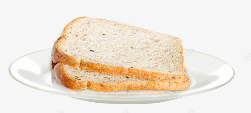 盘子里的面包png免抠素材_新图网 https://ixintu.com 吐司 盘子 面包 食物