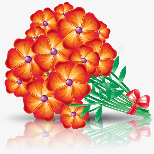 漂亮的花束图标png_新图网 https://ixintu.com flower 花 花束 鲜花