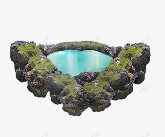 水池png免抠素材_新图网 https://ixintu.com 天然景观 温泉 漂亮的 装饰图片天然水池