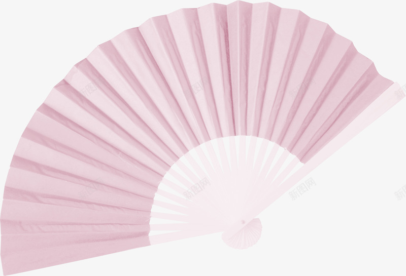 粉色漂亮折扇png免抠素材_新图网 https://ixintu.com 折扇 折扇素材 漂亮折扇 粉色折扇