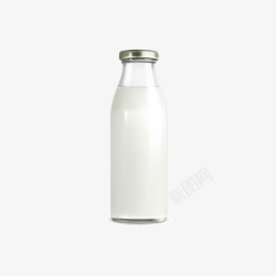 白色盖子瓶装白色瓶装牛奶矢量图高清图片