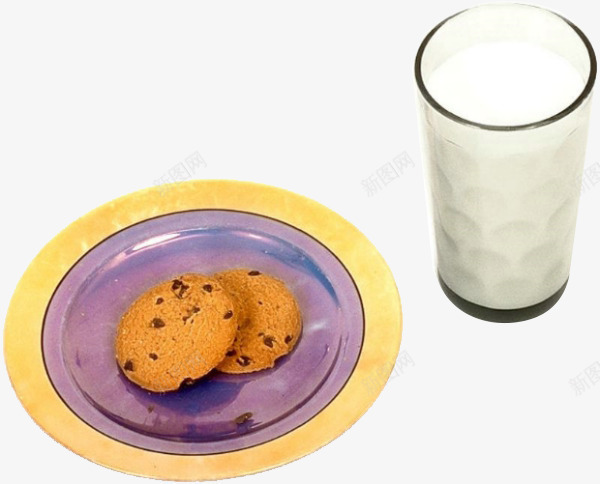 饼干牛奶png免抠素材_新图网 https://ixintu.com 下午茶 健康 早餐 牛奶 营养 饼干