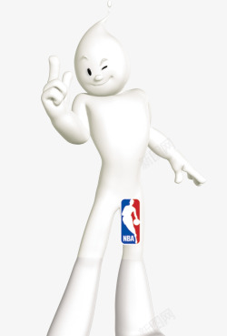 唯美卡通可爱牛奶小人NBA素材