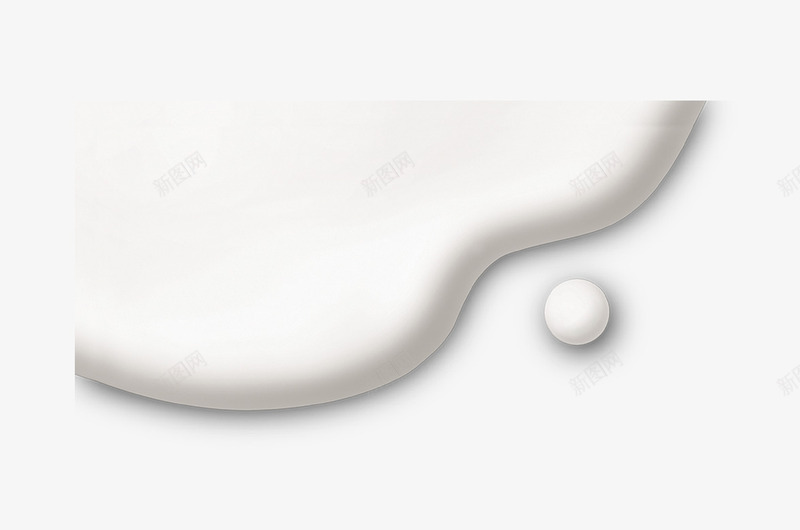 唯美牛奶边角装饰png免抠素材_新图网 https://ixintu.com 唯美 牛奶 白色 装饰 边角