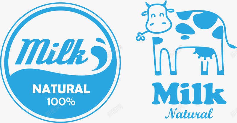 milk牛奶图标蓝色矢量图ai_新图网 https://ixintu.com milk 图标 牛奶 蓝色 矢量图