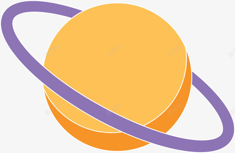 黄色扁平圆环星球png免抠素材_新图网 https://ixintu.com 4月12号 世界航天日 圆环星球 太空 宇宙 星环 黄色星球
