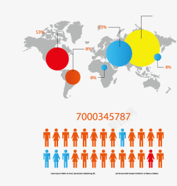 形象图表地图小人数据分析高清图片
