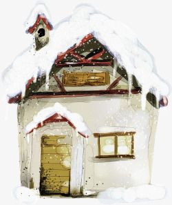 雪景楼房房屋建筑装饰高清图片