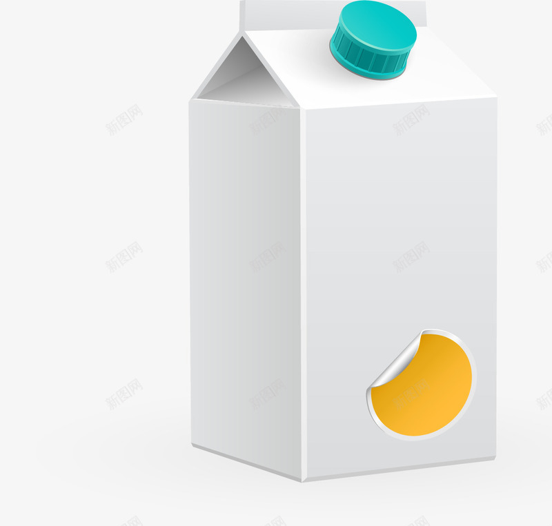 精致牛奶包装盒子png免抠素材_新图网 https://ixintu.com 包装 牛奶 盒子 精致