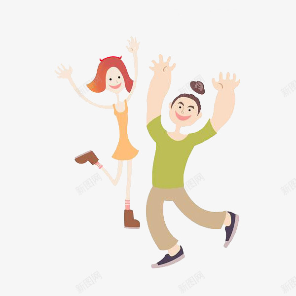 舞动的年轻人png免抠素材_新图网 https://ixintu.com 卡通 双手 帅气的 年轻人卡通 手绘 漂亮的 简笔 舞动的
