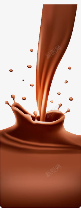巧克力牛奶海报png免抠素材_新图网 https://ixintu.com 巧克力 海报 牛奶 甜品 饮品 黑色巧克力