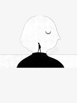 高中生人物背影插画插画高清图片