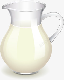 瓶装牛奶矢量图素材