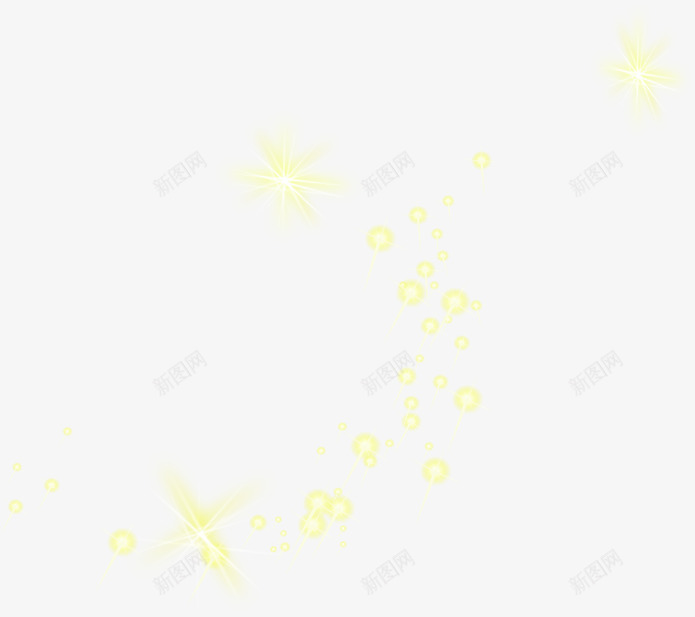 黄色漂浮模糊png免抠素材_新图网 https://ixintu.com 模糊 漂浮 设计 黄色