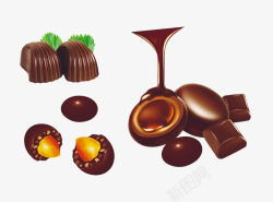 热可可棉花糖巧克力高清图片