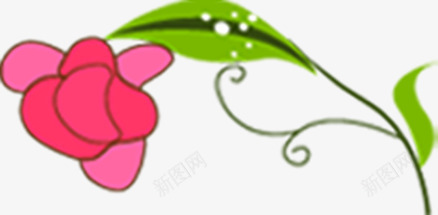 粉色手绘模糊花朵植物png免抠素材_新图网 https://ixintu.com 植物 模糊 粉色 花朵