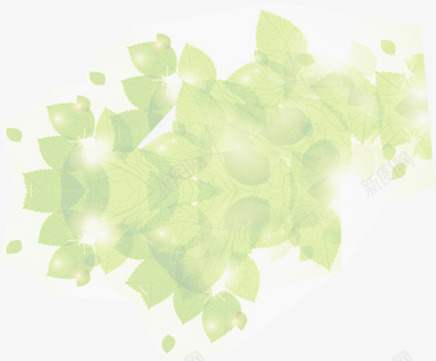 绿色清新模糊树叶装饰png免抠素材_新图网 https://ixintu.com 树叶 模糊 清新 绿色 装饰